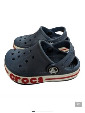 Crocs Bayaband Blue Clogs Childs Size 6